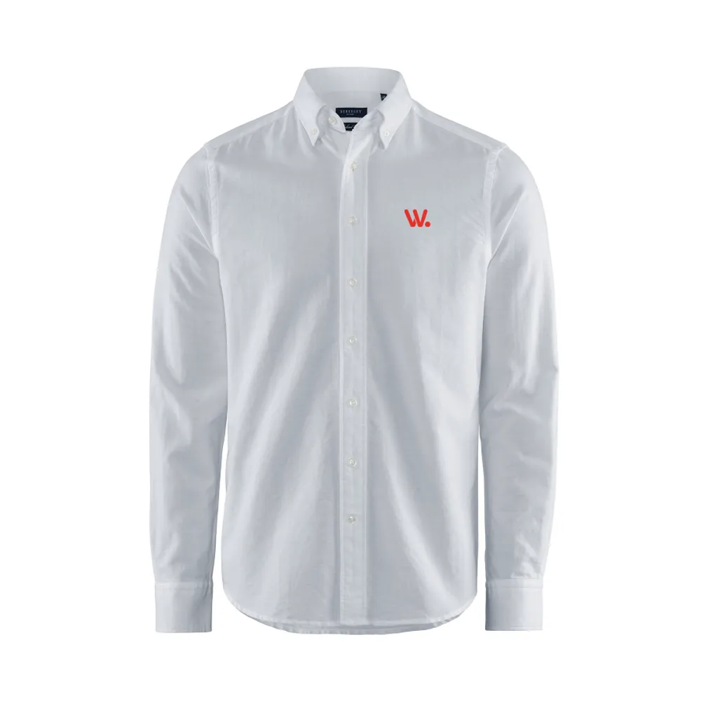 Porto Oxford Regular Shirt Vit
